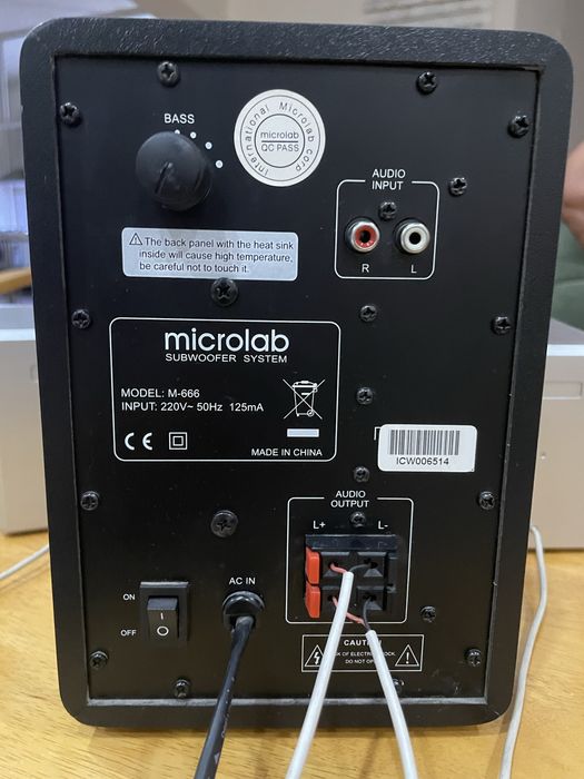 Microlab m-666 усилитель звука с колонками