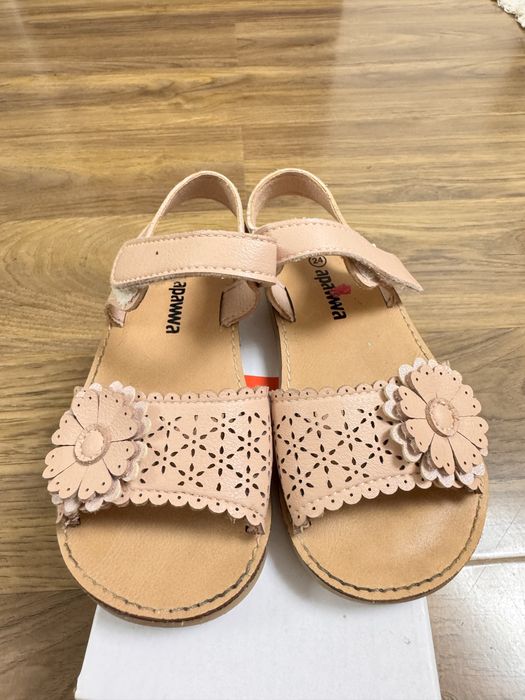 Sandale din piele naturala Nr 24 Roz pudra