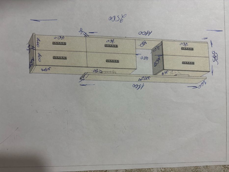 Тумба под тв из мдф