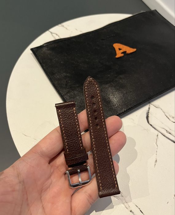 Curea de ceas 20 mm lucrata manual din piele premium Togo