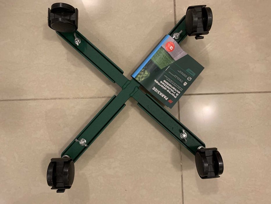 Vand suport cu roti PARKSIDE,pt carat si cerc gimnastica CRIVIT,trimer