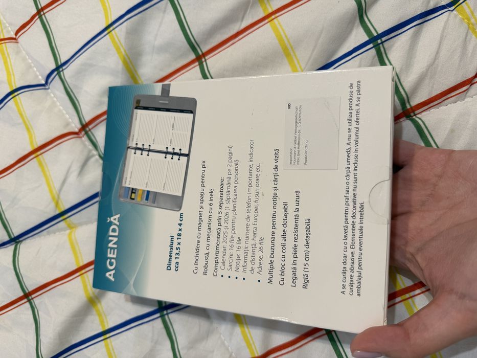 Agenda calendar 2025 si 2026 noua cu inchidere cu magnet