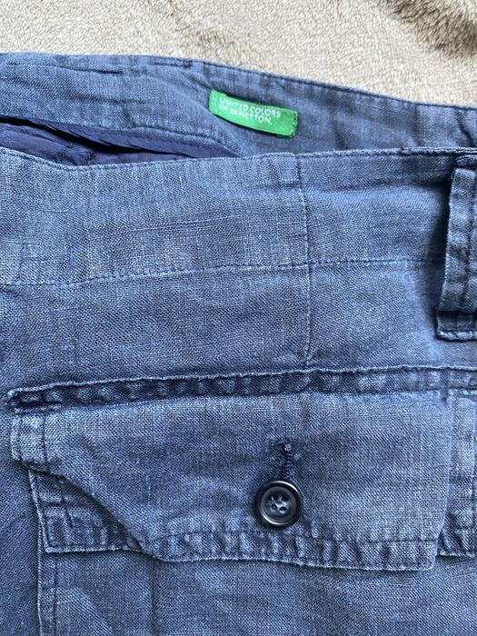 Benetton панталон,лен 100%