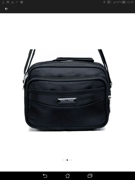 Geanta umar barbati, neagra, Dollcini