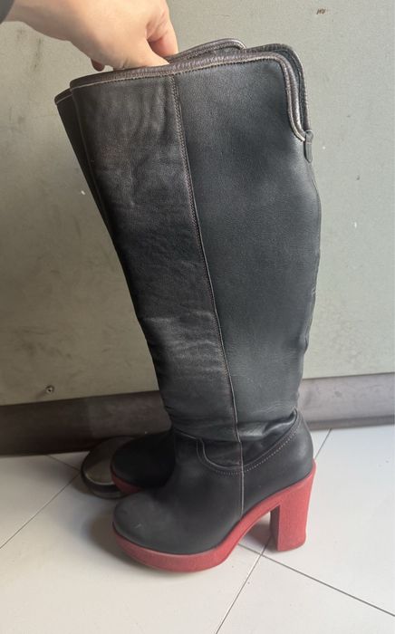 Ботуши от естествена кожа и гьон