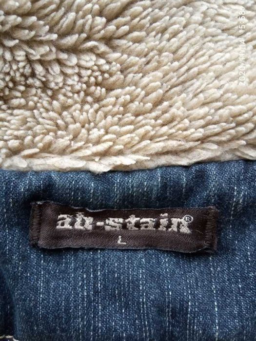 Женская теплая джинсовая куртка, размер 46.