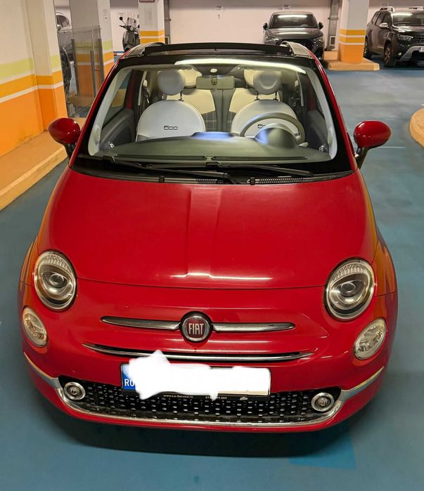 VÂND Fiat 500C Cabrio Lounge | 2016 | 76.977 km | Roșu | București