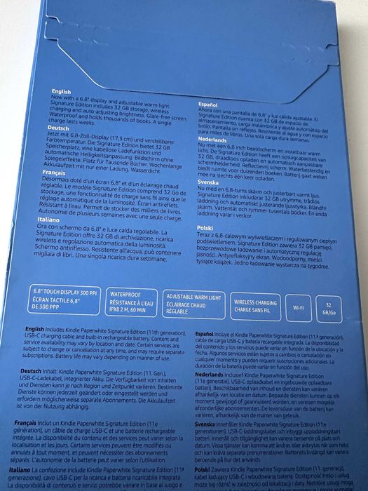 Amazon Kindle Paperwhite Signature Edition 32gb Wireless Charging Nou