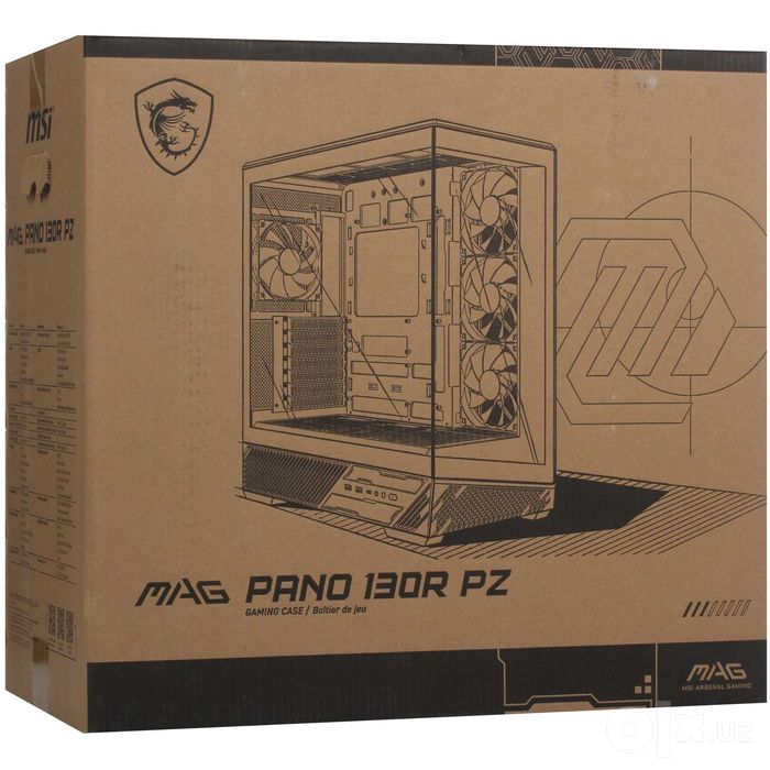 - Компьютерный корпус MSI MAG PANO 130R PZ WHITE