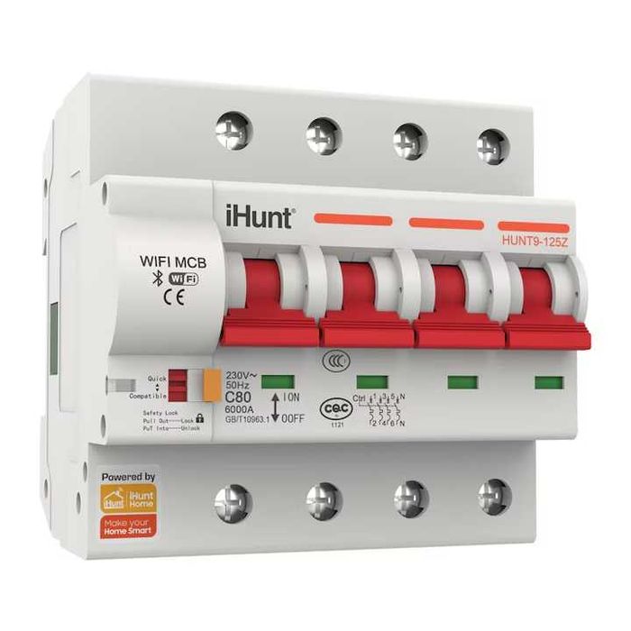 Siguranta inteligenta iHunt  WiFi 400V 4P 40A