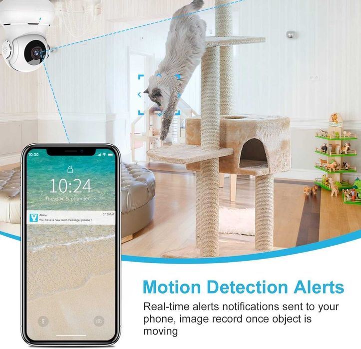 LItokam Wifi въртящи се камери- 2 бр. 2K