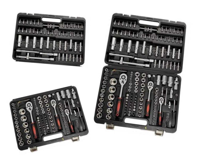 Куфар с инструменти Гедоре 172 части с 3 броя тресчотки