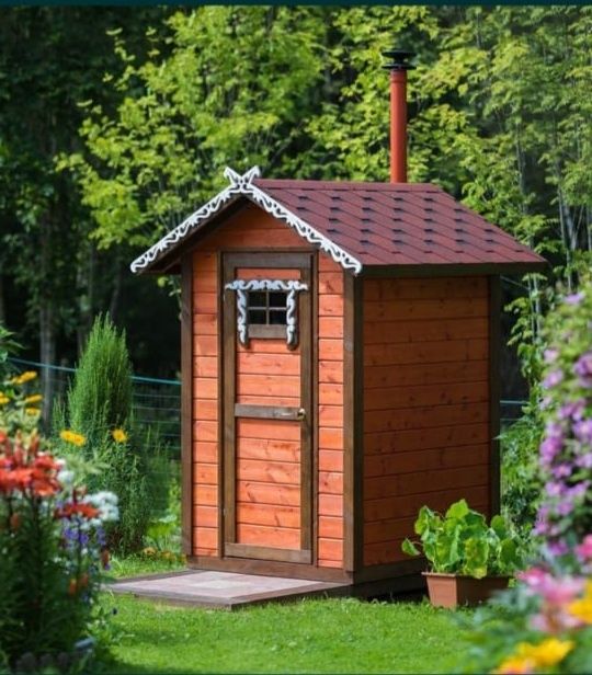 Уличный Деревянные туалет для дачи