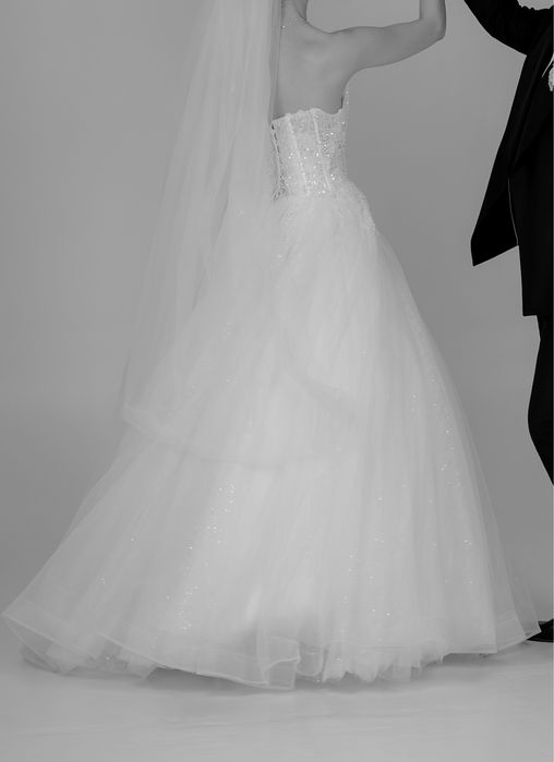 Свадебное платье.Размер S-M.