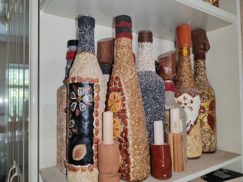 Бутылки для интерьера