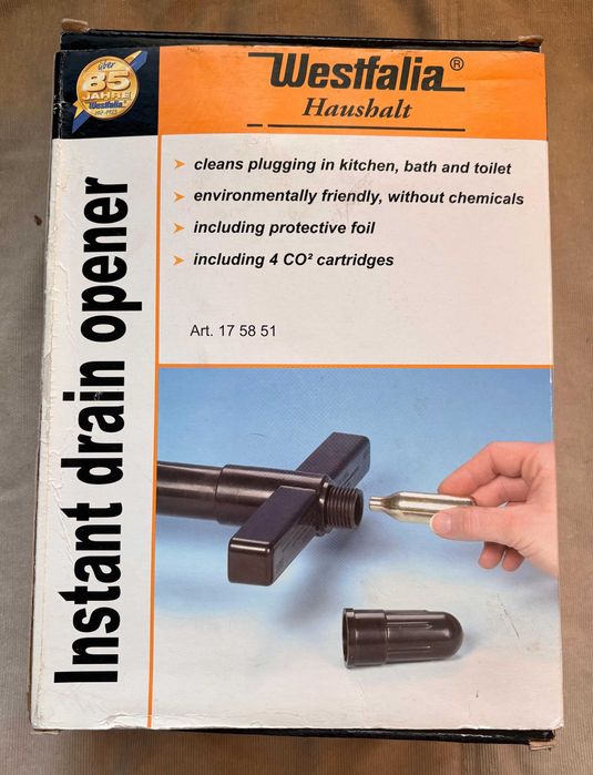 Dispozitiv de desfundare tevi "Instant drain opener"