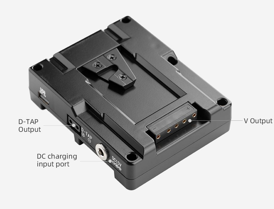 D tap. Power V-lock Plate - Sony C-pin Male. Npf to v mount.