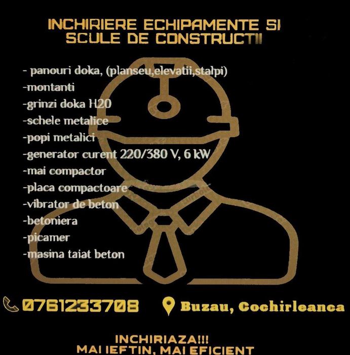 Betoniera 300 l , generator de curent 220 si trifazic de inchiriat