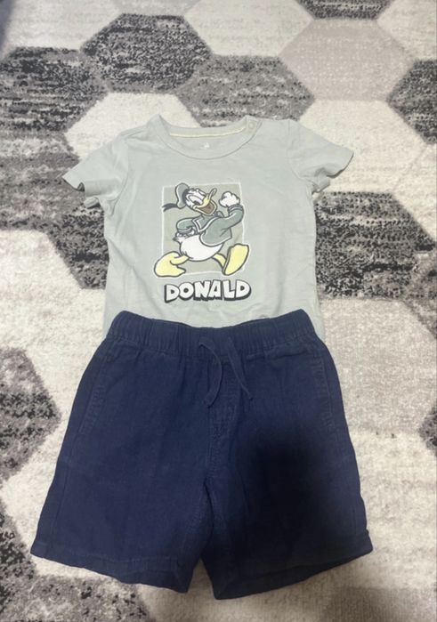 Pantaloni scurti si tricou baieti marimea 98 cm