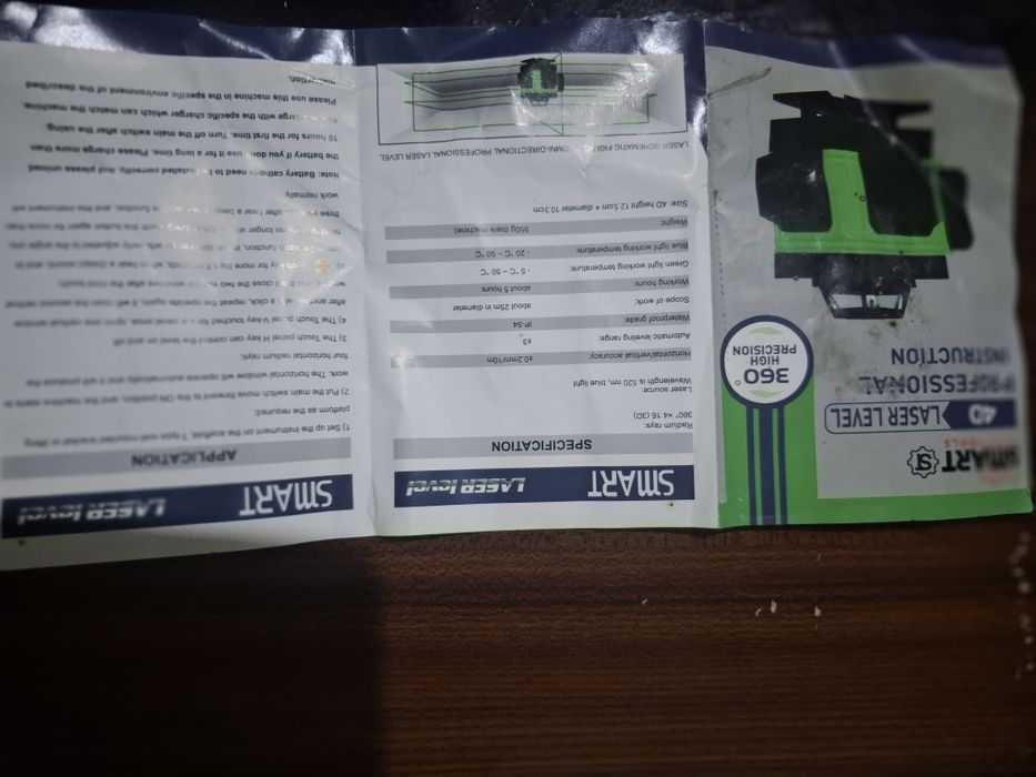 Профициалтной 4D STABlL лазерный уровень сотилади