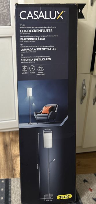 Lustră multifuncțională cu lampă de lectură ajustabilă noua