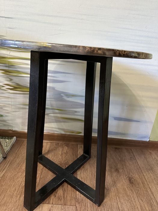 Журнальный столик из слэба и эпоксидной смолы: 135 000 тг. - Мебель для ...