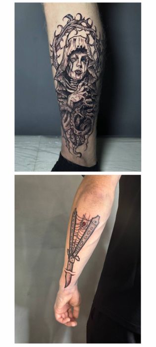 Татуировки, разработка эскизов