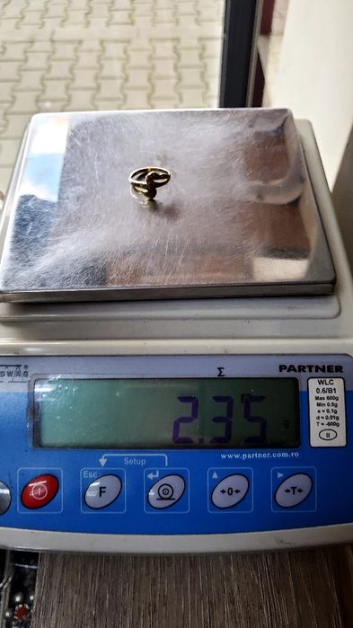 Inel din aur de 14K cu model texturat – mărime 56, 2,35 g