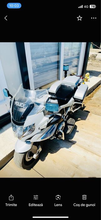 Motocicleta politie copii