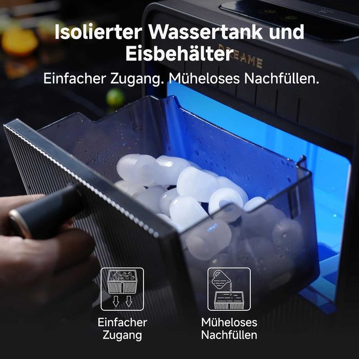 Нов Ледогенератор Машина за Лед Dreame Aura, 2 Вида Лед Самопочистване