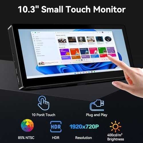 10.3" Touch монитор 1920x720 IPS HDMI USB-C