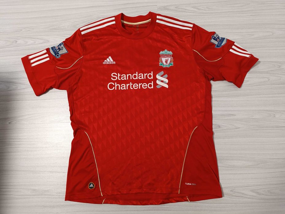 Adidas Liverpool 2010 2012 #8 Gerrard''оригинална мъжка тениска ХЛ раз
