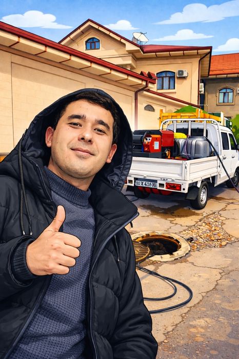 Kanalizatsiya tozalash Suv bilan yuvish 24/7