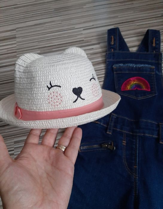 Set salopetă M&Co 5-6 ani (116) + pălărie nouă.