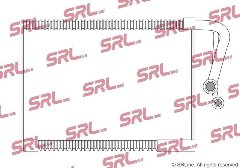 Evaporator aer conditionat Mercedes Clasa C 2013-2021, Clasa E 2016-2024, Clasa GLC 2015-2022, 225x300x38mm, Material: aluminiu, OE 2058307800, SRLine