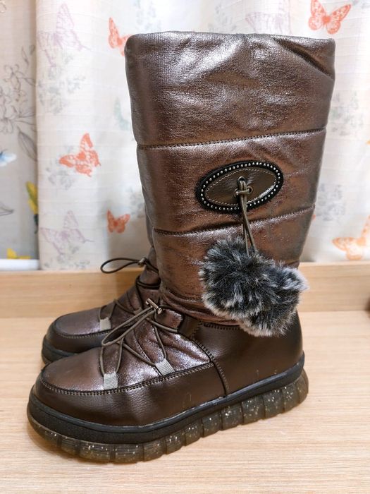 Сапоги зимние для девочки, 38 размер