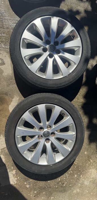 Vând Set 4 Jante Aliaj Originale Opel cu Anvelope 215/50 R17