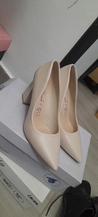 Pantofi de piele naturala nr 36