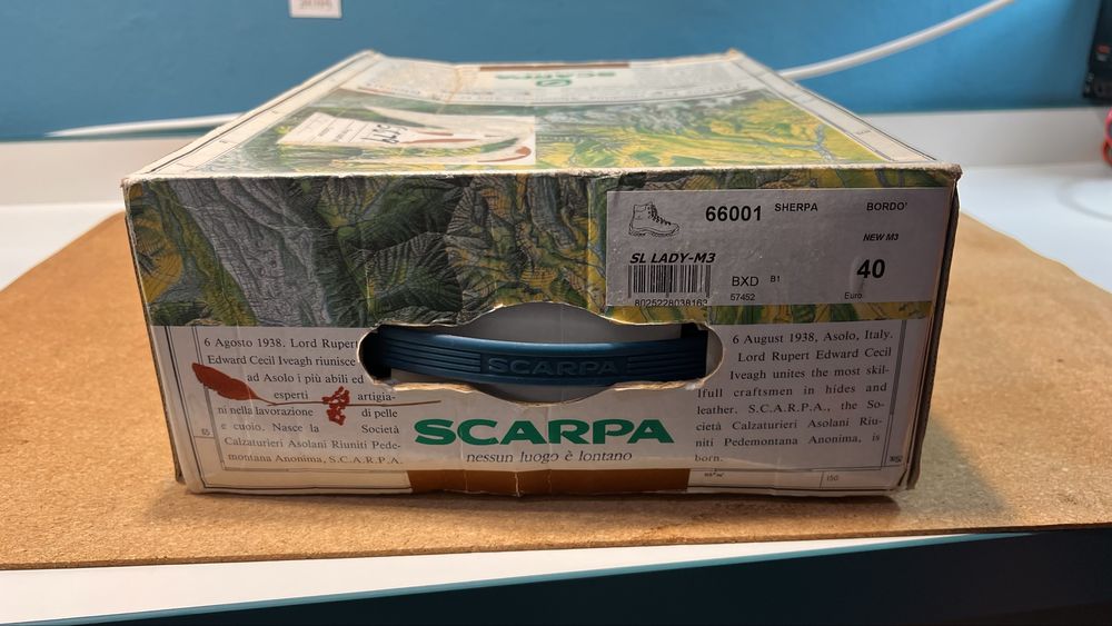 Ghete piele unisex originale scarpa 40 munte vibram made in Italy