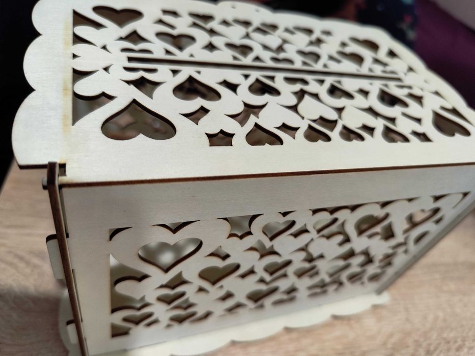 Елегантна булчинска сватбена слобяема кутия за пликове за сватба парти