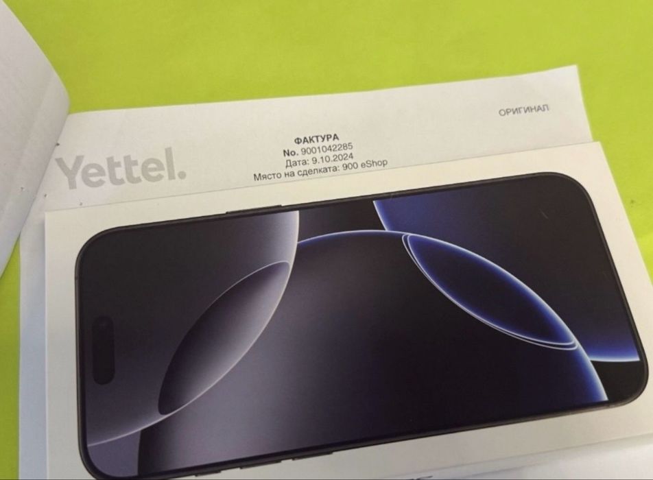 КАТО НОВ 1TB iPhone 16 Pro Max Гаранция Yettel 2027г. Black | Черен