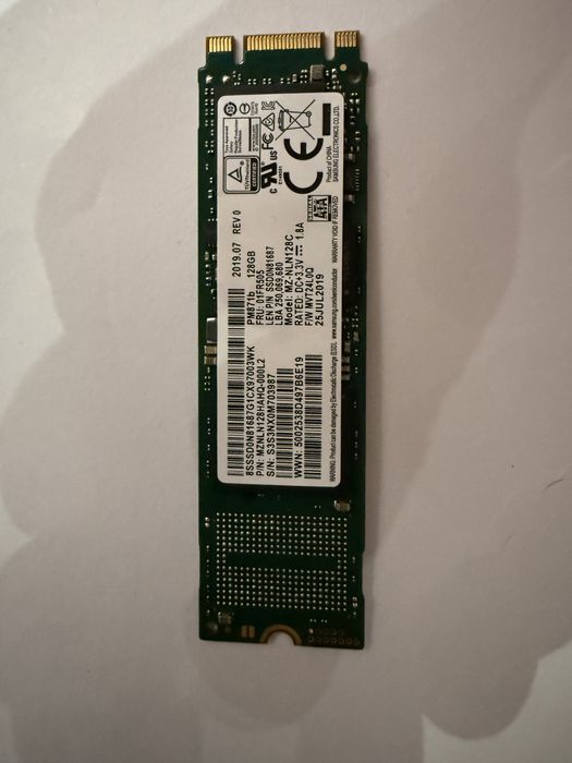 SSD M2. SAMSUNG 128 gb