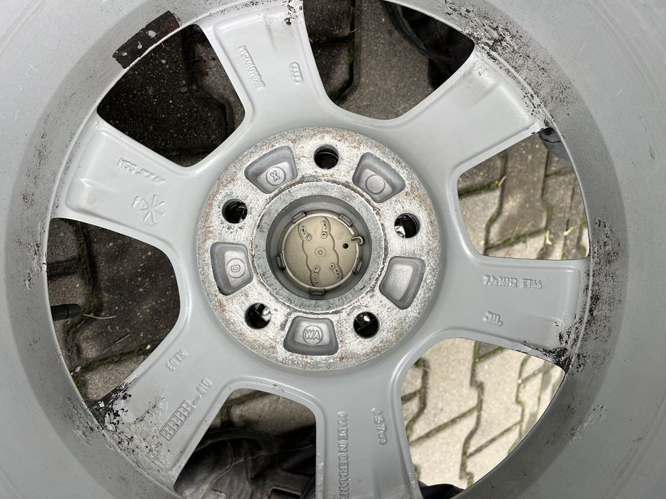 Jante aliaj 5x112mm, anvelope 205/60 R16, Audi A4 B8 B9, A6 C6