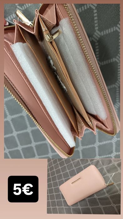 Дамско розово портмоне