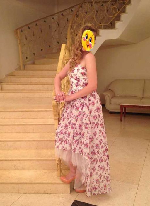 Шифоновое нарядное платье