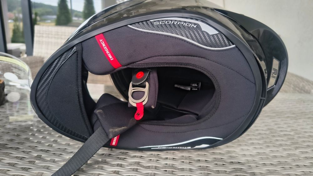 Casca Scorpion EXO-R1 EVO Carbon Onyx XXL NOUA