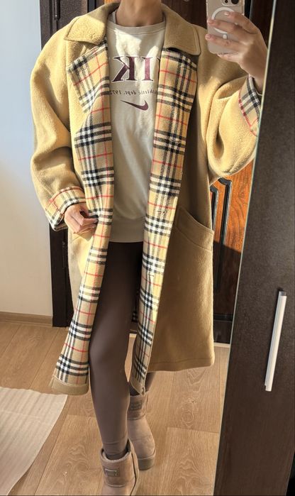 ОРИГИНАЛНО винтидж палто BURBERRYS London – 100% вълна