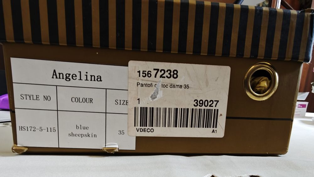 Pantofi stiletto Angelina Voloshina NOI! NR 35!