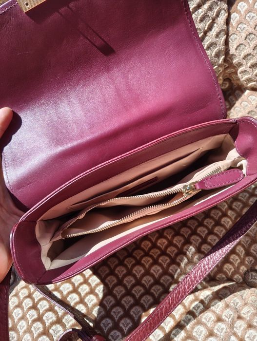 кожена дамска чанта Musette, естествена кожа
