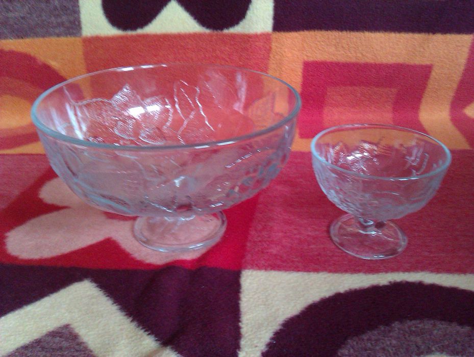 Set bol sticla inghetata si fructe Pasabahce